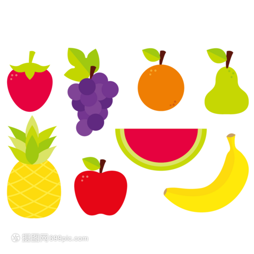 卡通水果组合 生动有趣的创意世界